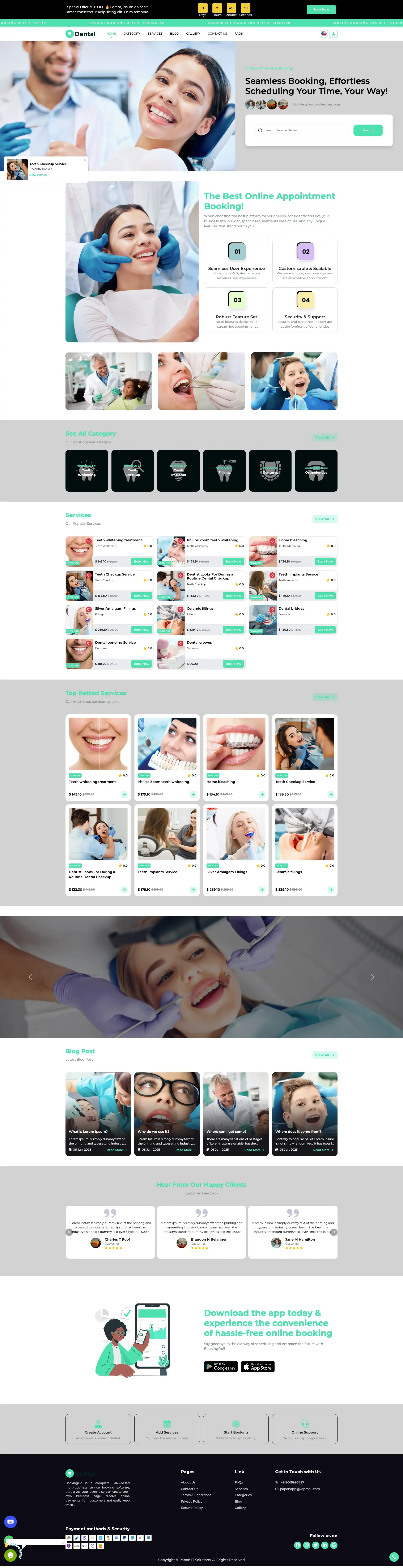 Beauty - Booking & Appointments Template