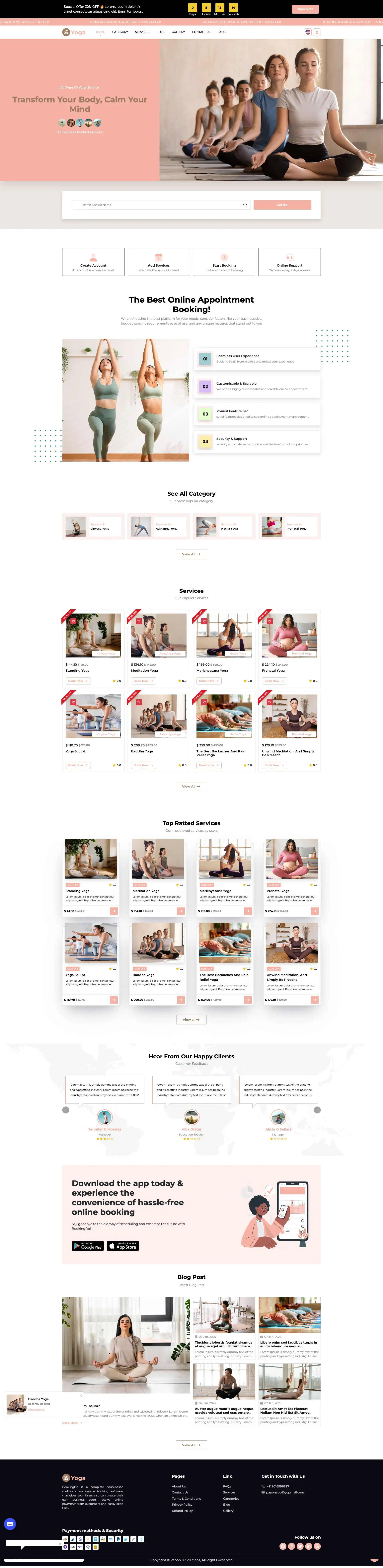 Legal - Booking & Appointments Template