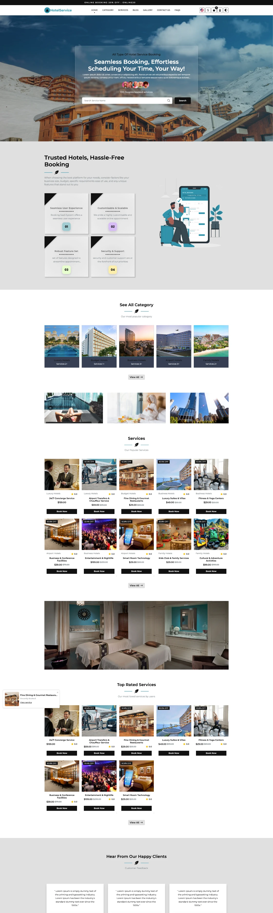 General - Booking & Appointments Template