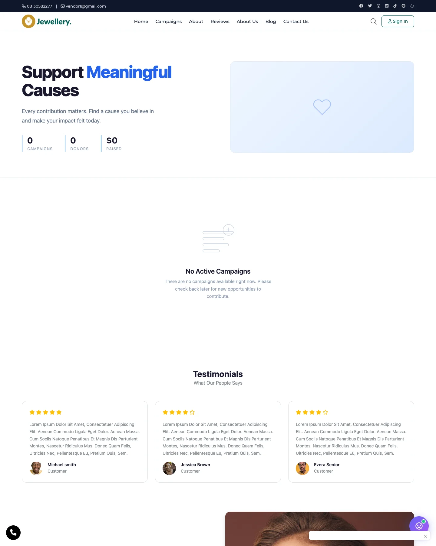 Hope - Donations & Fundraising Template