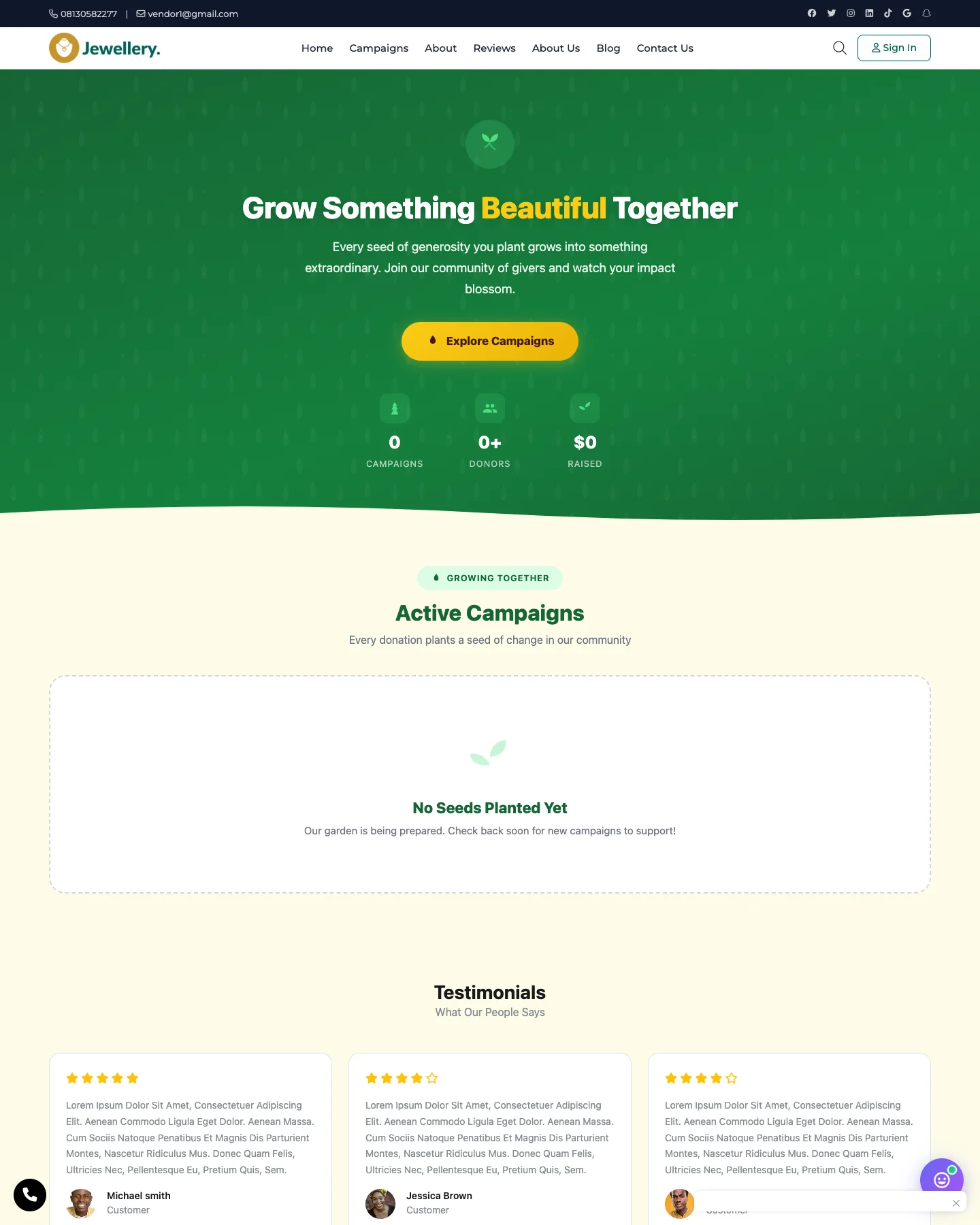 Warm - Donations & Fundraising Template