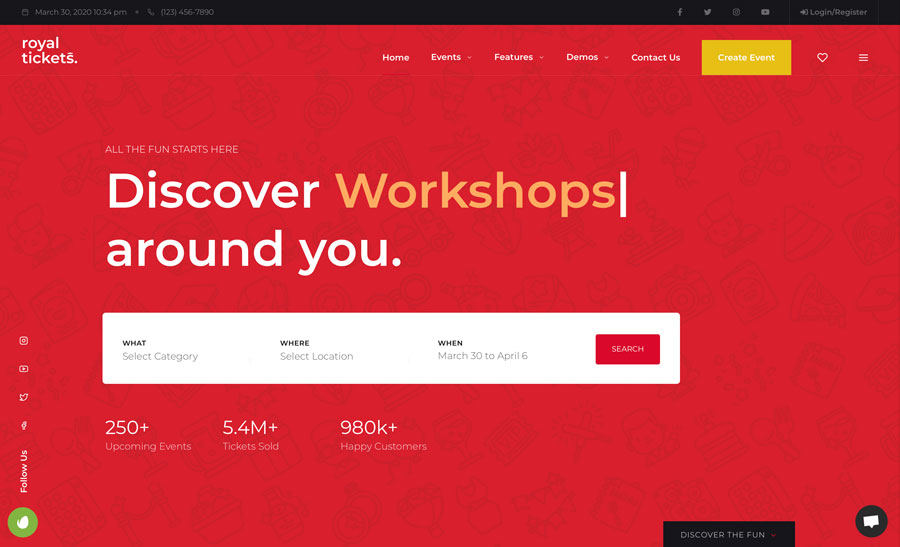 Festival - Events & Ticketing Template