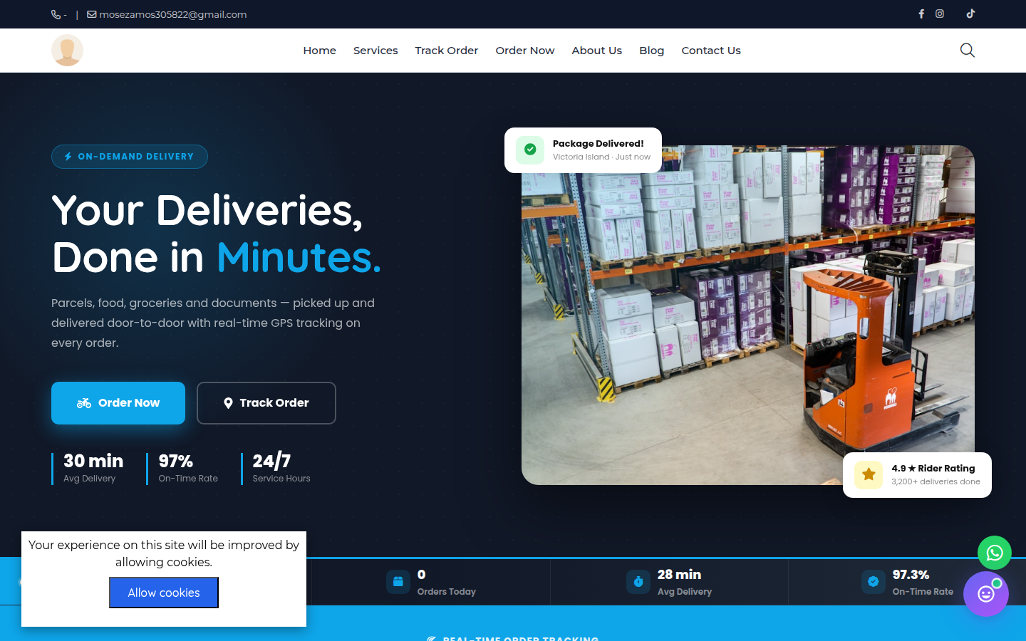 Express Courier - Logistics & Delivery Template