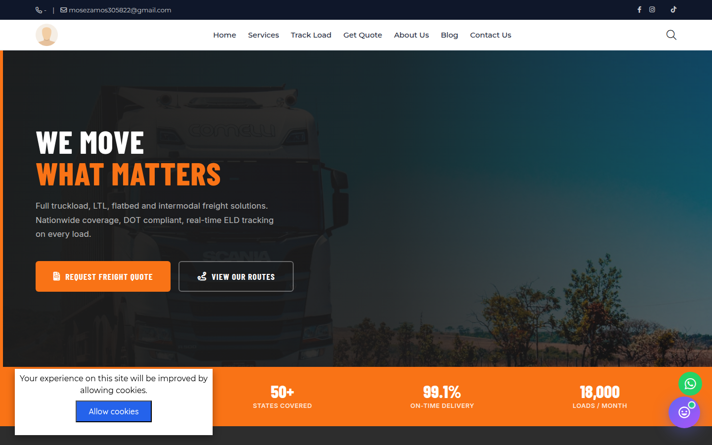 Heavy Freight - Logistics & Delivery Template