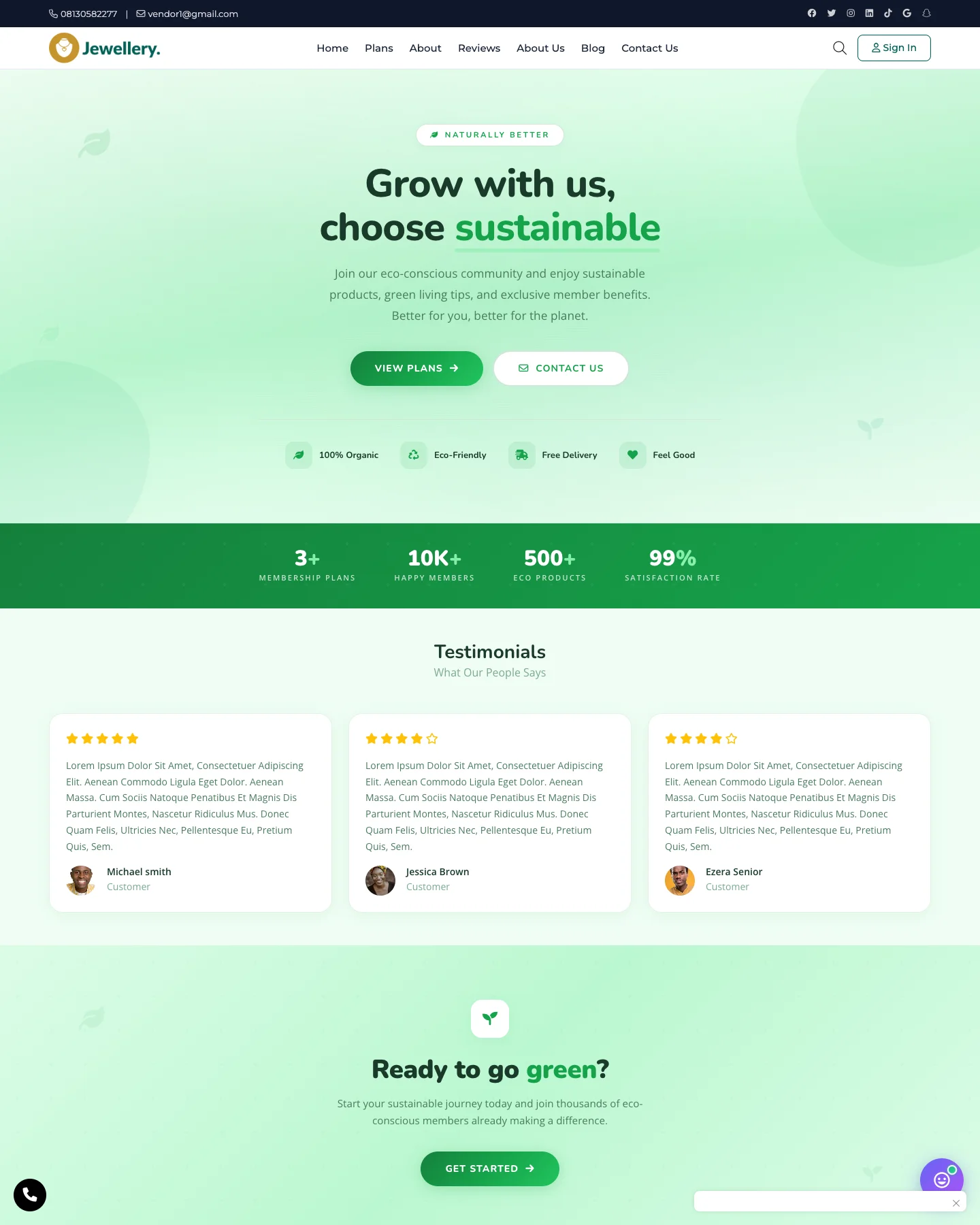 GreenBox - Membership & Subscriptions Template