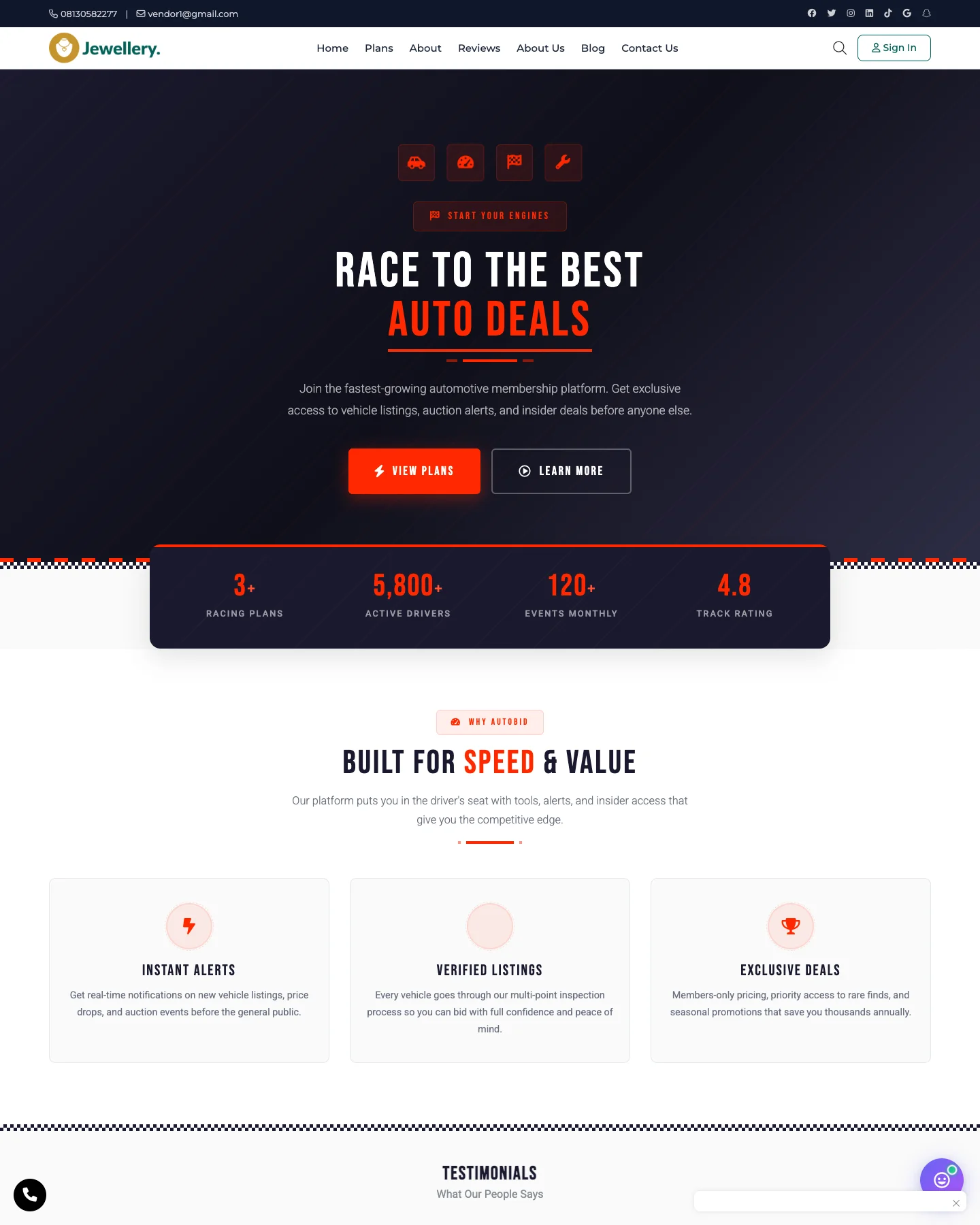 AutoBid Auction - Membership & Subscriptions Template