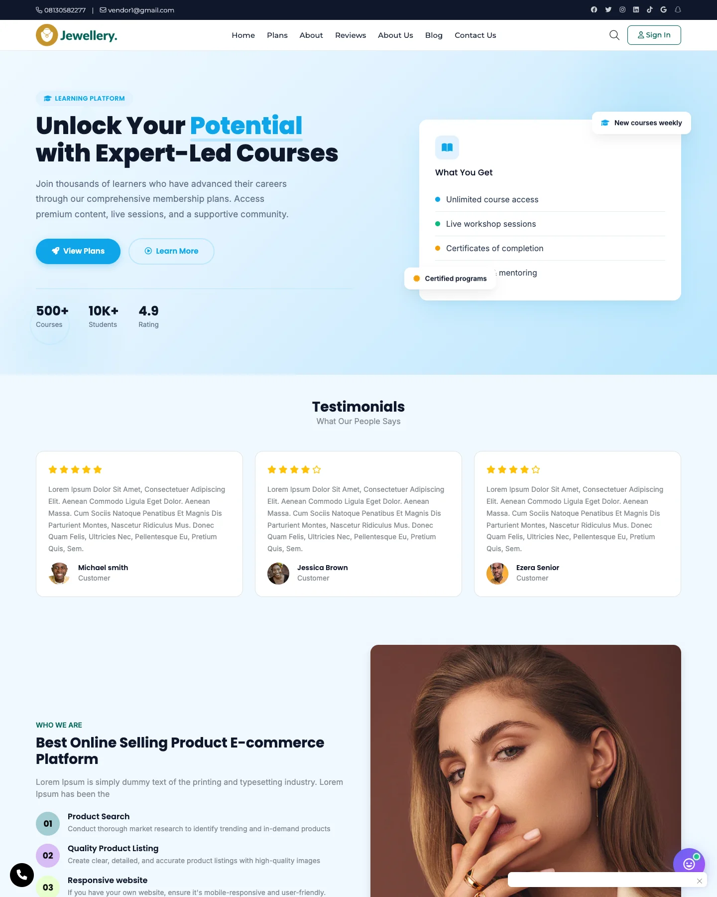 LearnHub Academy - Membership & Subscriptions Template